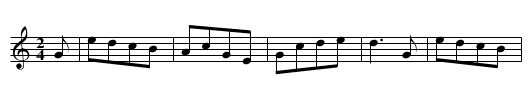 Kiss me Quick and Go  WES.023 - staff notation