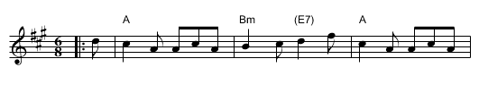 Kiss Me Sweetheart - staff notation