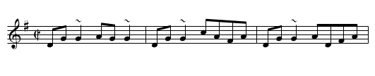 Kiss the Maid behind the Barrel - staff notation