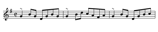 Kiss the Maid Behind the Barrell - staff notation