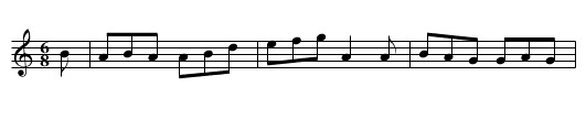 Kiss'd Yestereen - staff notation