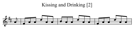 Kissing and Drinking [2] - staff notation