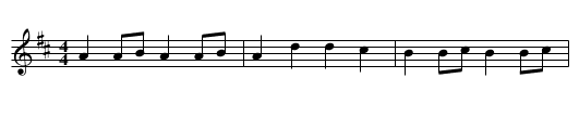 Kit White's #2 - staff notation