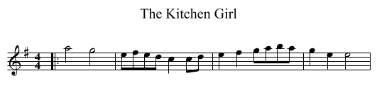 Kitchen Girl, The  - staff notation