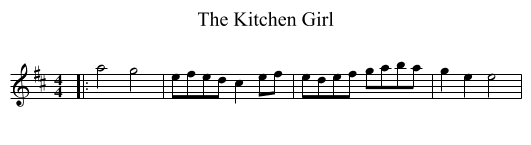 Kitchen Girl, The  - staff notation
