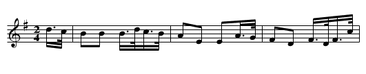 Kitchen Hill polka - staff notation