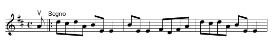 Kitty Clover's -- Reel - staff notation