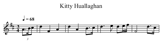 Kitty Huallaghan - staff notation