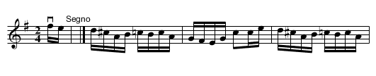 Kitty in the Lane -- Reel - staff notation