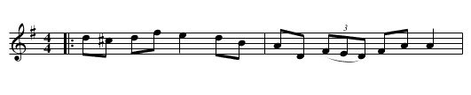 Kitty Losty's Reel - staff notation