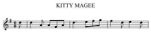 KITTY MAGEE - staff notation