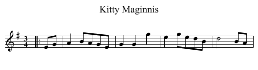 Kitty Maginnis - staff notation