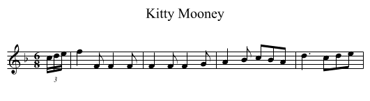 Kitty Mooney - staff notation