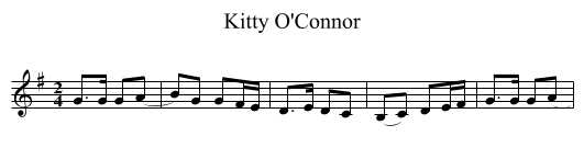 Kitty O'Connor - staff notation