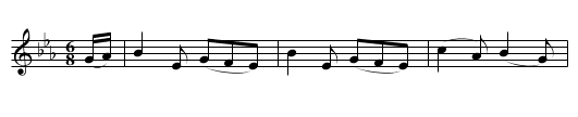 Kitty of Oulart - staff notation