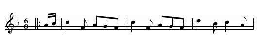 Kitty of Oulart - staff notation