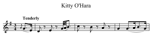Kitty O'Hara - staff notation