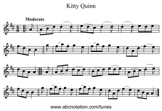 Kitty Quinn - staff notation