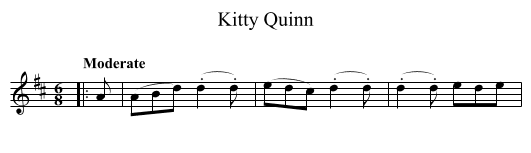 Kitty Quinn - staff notation