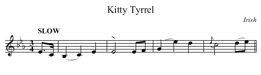 Kitty Tyrrel - staff notation