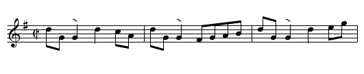 Kitty's Gone A-Milking - staff notation