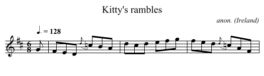 Kitty's rambles - staff notation