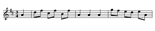 Kl vals ( ? ) from Lolland - staff notation