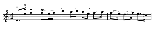 Klabblåten - staff notation