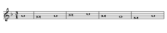 Klaglied ueber Kriegsnoth - staff notation