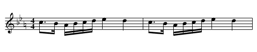 Klekuska - staff notation