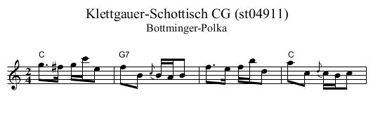 Klettgauer-Schottisch CG (st04911) - staff notation