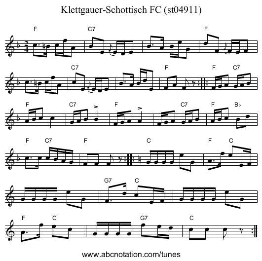 Klettgauer-Schottisch FC (st04911) - staff notation