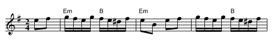 Klezmer Kerry Polka #1   [Em] - staff notation