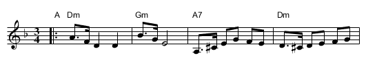 Klezmer mazurka - staff notation