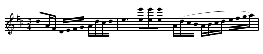 Knäppolska efter J.A. Nordlinger - staff notation