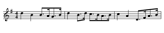Knickle Schottische - staff notation