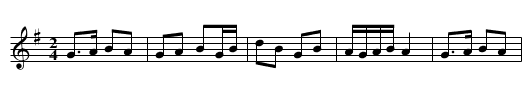 Knife's Edge, The - staff notation