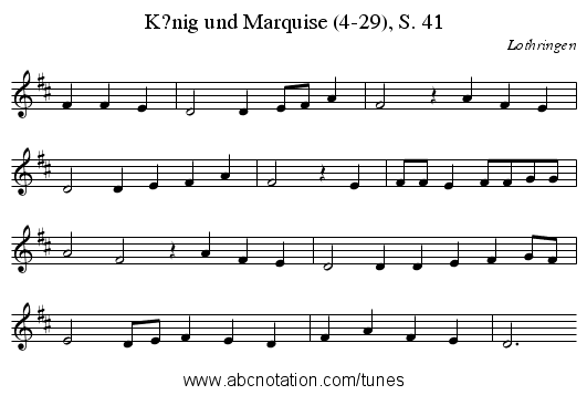 K?nig und Marquise (4-29), S. 41 - staff notation
