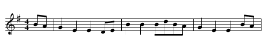 Knight Templar’s Song - staff notation