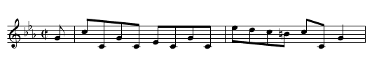 Knockie - staff notation