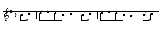 Knocking Hornpipe - staff notation