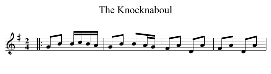 Knocknaboul, The  - staff notation