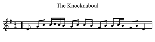 Knocknaboul, The  - staff notation