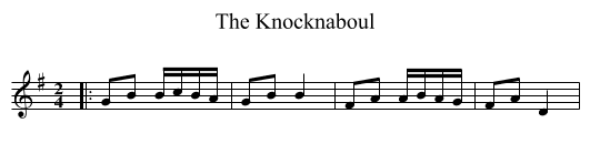 Knocknaboul, The  - staff notation