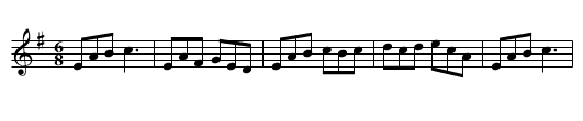 Knocknagow - staff notation
