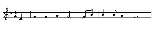 Koenig von Mailand - staff notation