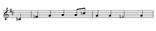 Koenig von Mailand - staff notation