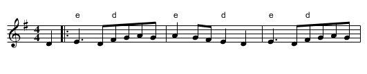 Koftos - staff notation