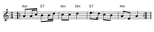 Kohanochka - staff notation