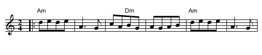 Kojovo Horo - staff notation